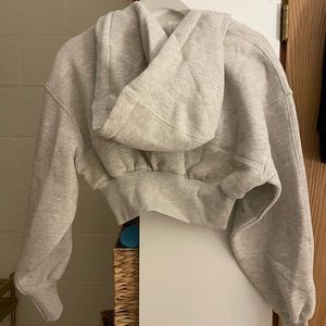 Zara | Tops | Nwt Kaia X Zara Hooded Sweatshirt In Gray Marl | Poshmark